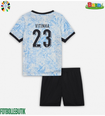 Portugal Vitinha #23 Bortaställ Barn EM 2024 Kortärmad (+ Korta byxor)